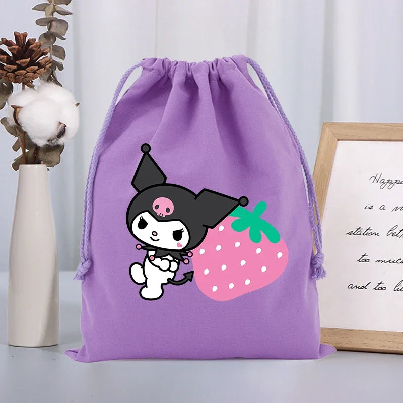 Hello Kitty Kuromi Skarpetki Ozdoby Skarpetka Kotki Dziewczynka Dla Dziewczynki Prezent cute słodkie Kuromi Mellody Różowe Czerwone Czarne Cute słodkie uwu
